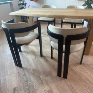 Fotel w stylu skandynawskim, tkanina 5x